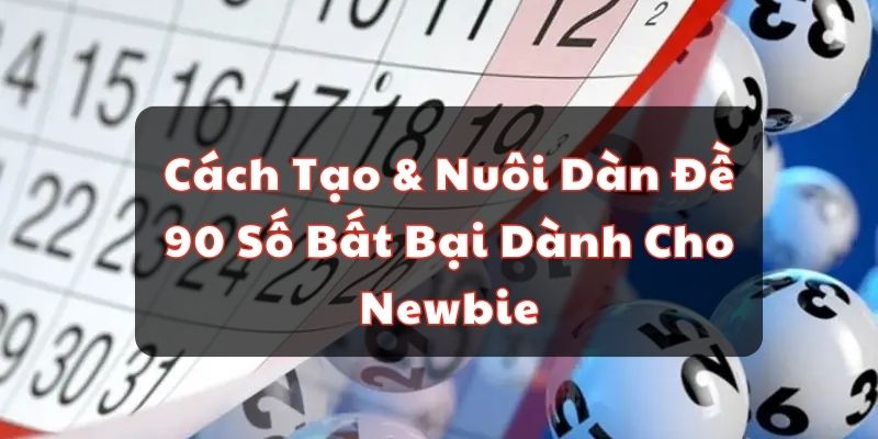 Cách Tạo & Nuôi Dàn Đề 90 Số Bất Bại Dành Cho Newbie